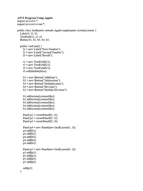 Image result for AWT in Java Notes PDF