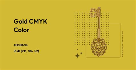 Gold CMYK color hex code is #D3BA34