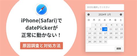 HTML Date PICKER Safari に対する画像結果