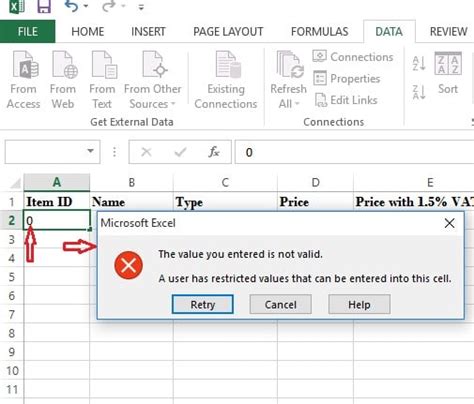 What Is the Definition of Data Validation in Excel に対する画像結果