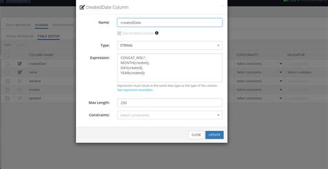 Image result for MySQL Date Table UI