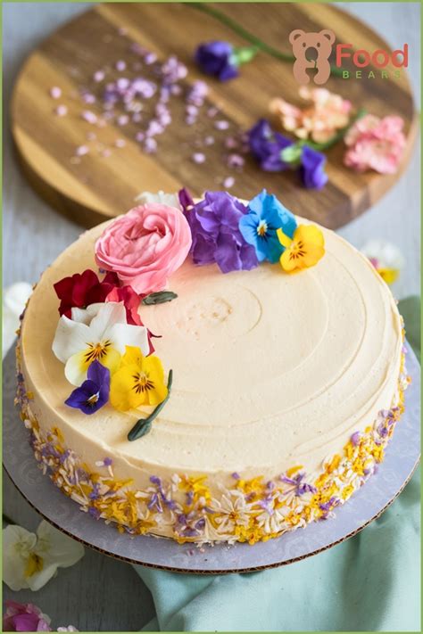Image result for Simple 2 Layers Cake Spring Flower
