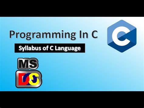 Image result for C Programming Language Full Syllabus