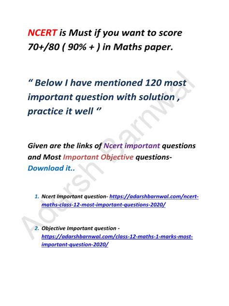 Image result for Math Important Question for Class 12 Board