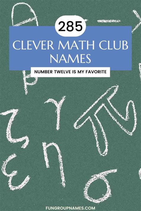 Image result for Creative Names for Maths Classes