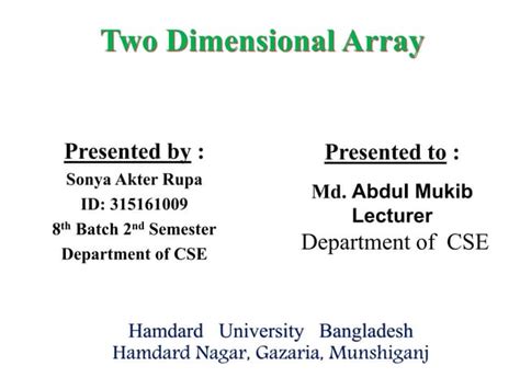 Image result for Two Dimentional Array