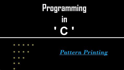 Image result for Pattern Printing in C