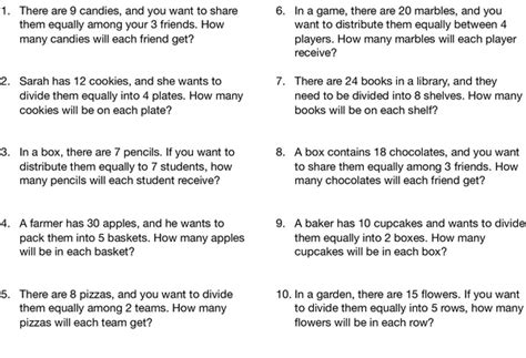 Image result for Division Word Problems Basic Facts