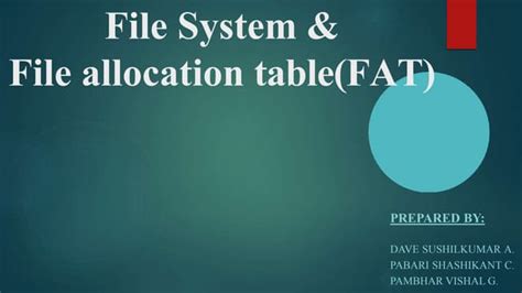 Image result for File Allocation Table