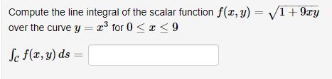 Image result for Finding Line Integral of a Scalar Function