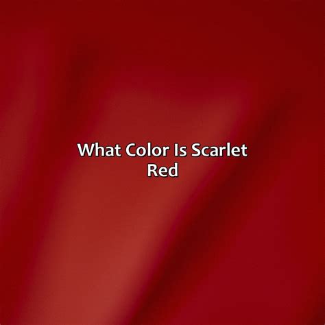 Image result for Scarlet Color