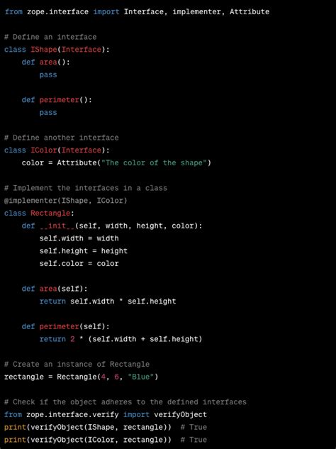 Interface Class in Python に対する画像結果