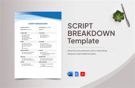 Image result for Word Document Script Template