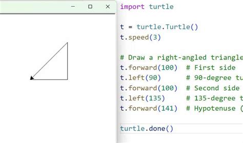 Python Turtle Angles に対する画像結果