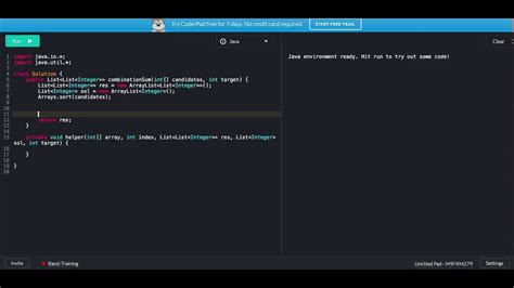 Toradh íomhá ar LeetCode Combinationsum Solution
