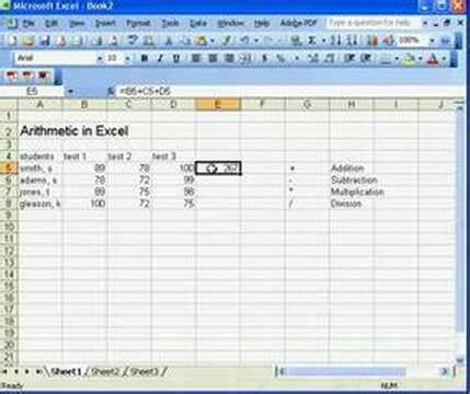 Image result for Excel Math Sheets