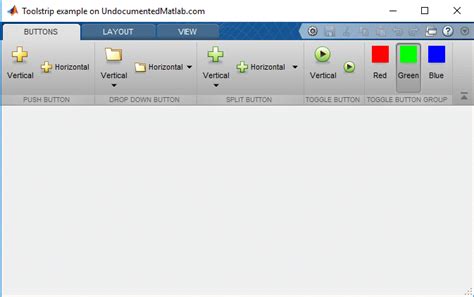MATLAB ToolStrip に対する画像結果