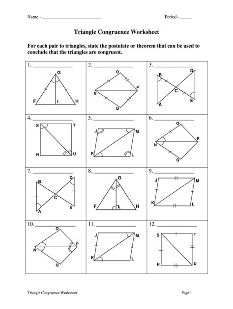 Image result for Triangle Congruence Worksheet Answer Key Back Side