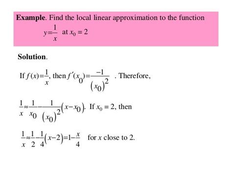 Afbeeldingsresultaten voor How to Find Linear Approximation