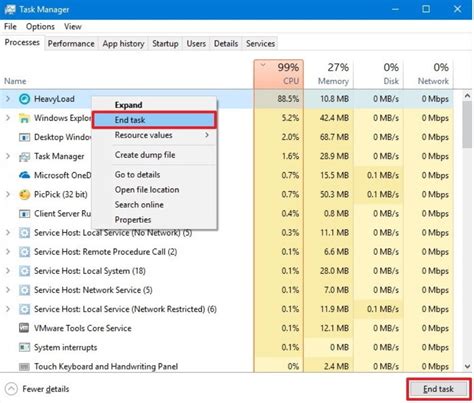 Toradh íomhá ar Task Manager On Windows 10