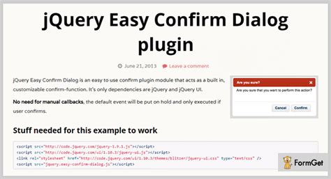 Image result for jQuery Dialog Box