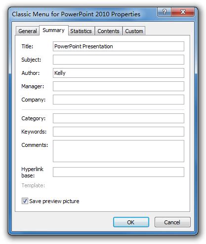 Image result for Properties Dialog Box PowerPoint