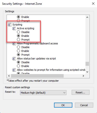 Toradh íomhá ar Enable JavaScript Internet Explorer 10
