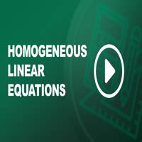 Image result for Homogeneous Solution Linear Algebra