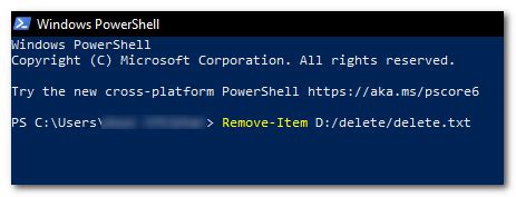 PowerShell Delete File. If Exists に対する画像結果