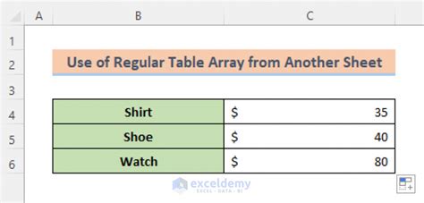 Image result for What Is Table Array in Excel