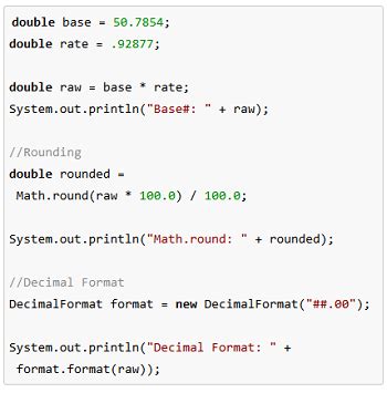 Image result for Rounding Doubles in Java
