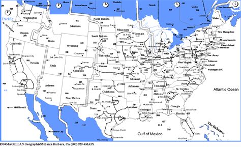 Image result for United States Area Code Map