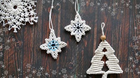 Morning Star Tutorial Macrame Christmas Tree Ornaments - YouTube