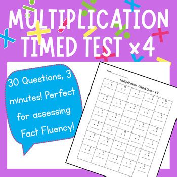 Afbeeldingsresultaten voor Timed Multiplication Test 7