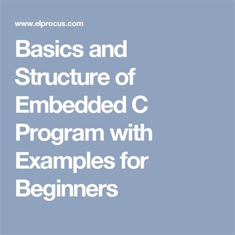 Image result for Embedded C Basics. Chart