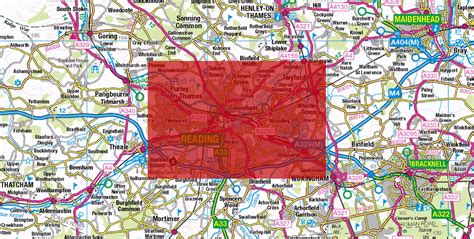 Image result for Reading Postcode Map