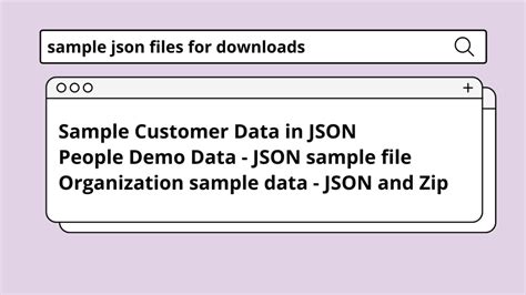 Image result for Sample of JSON Data