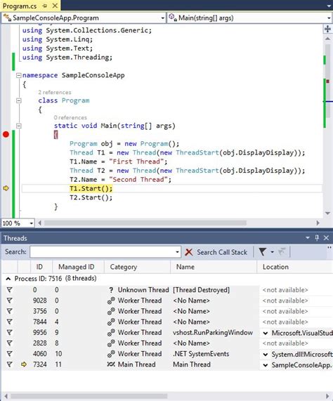 Image result for Visual Studio Debug On Multi Thread