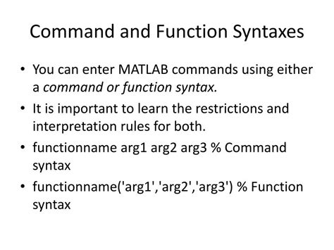 Image result for MATLAB Syntax