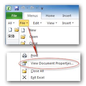 Image result for Properties Dialog Box Excel