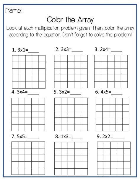 Image result for Multiplication Arrays Worksheets.pdf