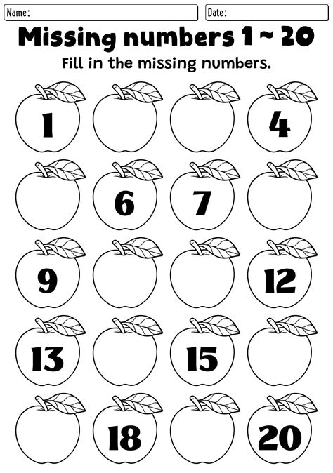 Missing Number Pattern Worksheets に対する画像結果
