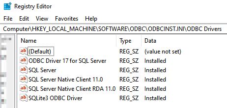 Latest SQL ODBC Driver Version に対する画像結果