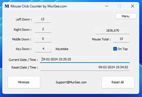 Count Mouse Clicks with Mouse Click Counter Software for Windows