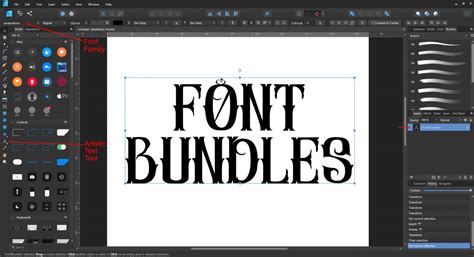 Image result for Affinity Designer Text