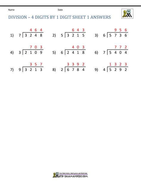 4th Grade Math Long Division に対する画像結果