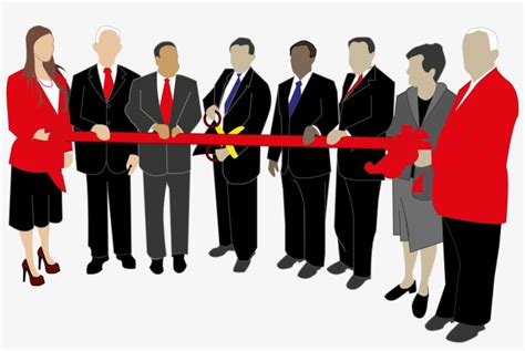 Ribbon Cutting Ceremony Png Picture, Red Ribbon Cutting Ceremony – Free ...
