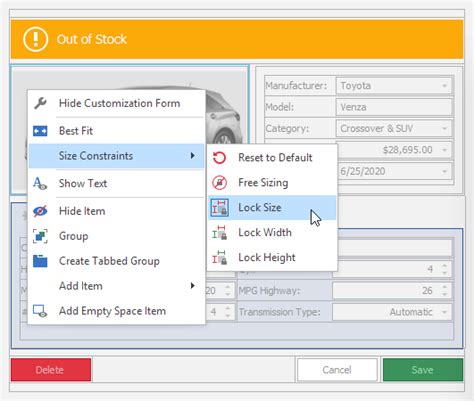 Toradh íomhá ar DevExpress XAF Customize Layout