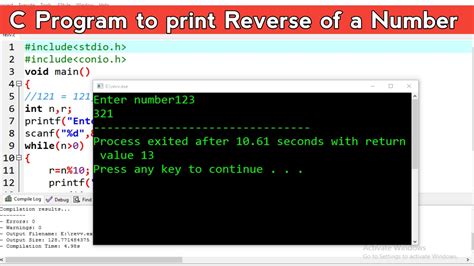 Image result for Revese Num C Program