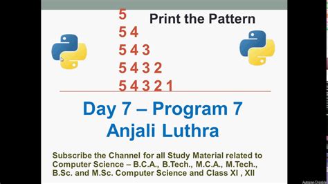 Image result for Using Nested Loops to Print Patterns Python